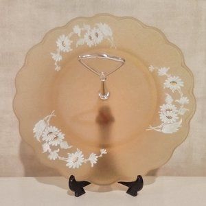 TIDBIT TRAY Viking  Pastry, cookie Plate w/ Flowers